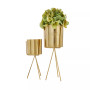Metal Small Planter with Removable Stand Set of 2