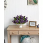 Lilac Artificial Arrangement in White Pedestal Vase