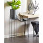 Metal Indoor Outdoor Dome Planter with Removable Stand