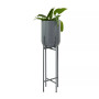 Metal Indoor Outdoor Dome Planter with Removable Stand