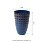 Oversized Faux Ceramic Textured Tall Pot Planter, Set of 2
