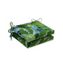 Lush Leaf Jungle Squared Corners Seat Cushion, Set of 2