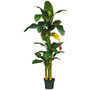 6' Artificial Triple Stalk Banana Tree