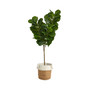 6' Fiddle Leaf Fig Artificial Tree in Planter