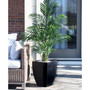 4.5' Areca Palm UV-Resistant Indoor/Outdoor Artificial Tree in Black-Washed Planter