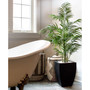 4.5' Areca Palm UV-Resistant Indoor/Outdoor Artificial Tree in Black-Washed Planter