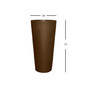 Cosmopolitan Tall Round Plastic Planter Espresso 26"