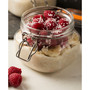 Square Clip Top Jar 17 oz, Set of 6