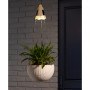 Solar Lighted Plastic Hanging Planter, 30"