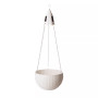 Solar Lighted Plastic Hanging Planter, 30"