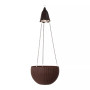 Solar Lighted Plastic Hanging Planter, 30"