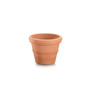 Turin Round Plastic Outdoor Planter Terracotta 16 Inches