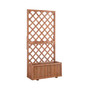 Wooden Raised Garden Bed Raised Planter Box Planter with Trellis