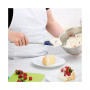 Flex-Core Stainless Steel Handled Spoonula, Silicone Spoon Spatula Head