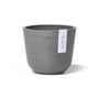 Oslo Mini Plastic Flower Pot Planter, Grey, 4.5 Inches