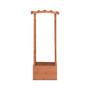 Trellis Planter with Arch 19.3"x15.4"x46.1" Firwood