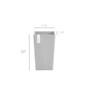 Rotterdam Recycled Mid High Plastic Planter, Taupe, 20 Inches