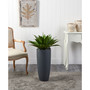 38" Agave Artificial Plant in Gray Cylinder Planter
