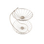 Diversified Yumi 2-Tier Server Sturdy Steel Stacked Fruit Bowls