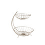 Diversified Yumi 2-Tier Server Sturdy Steel Stacked Fruit Bowls