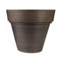 Gardener Select Wide Rim Flower Planter Brown 11.75" D x 9.75" H