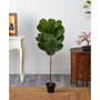 4' Fiddle Leaf UV-Resistant Indoor/Outdoor Tree
