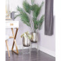 Metal Deep Recessed Dome Planter with Removable Stand Set of 2