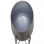 Metal Deep Recessed Dome Planter with Removable Stand Set of 2