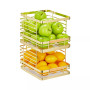Metal Wire Stackable Food Storage Bin Basket - 2 Pack