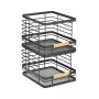 Metal Wire Stackable Food Storage Bin Basket - 2 Pack