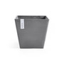 Rotterdam Modern Recycled Plastic Pot Planter, Grey, 12 Inches