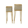 Metal Modern Planters, Set of 2