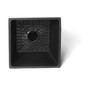 17332 Valencia Square Flower Pot Planter Black 10 x 20 Inch