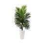 4.5' Kentia Palm Artificial Tree in White Tower Planter