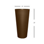 Cosmopolitan Round Garden Planter 10" Espresso