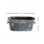 Gardener Select Farmhouse Oval Planter w/ Handles Black 17.5"