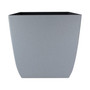 HC Companies Santa Fe Square Plastic Planter Pebble Gray 12" x 12"