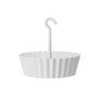 122635 Hanging Sunny Lace Pattern Planter White - 10in