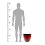 Gardener Select Large Egg Shaped Planter 15 Inch Red Flower