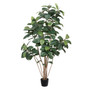 6' Potted Artificial Green Rubber Tree