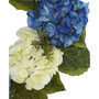 24" Hydrangea Blue & White Wreath