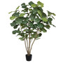 5' Artificial Green Potted Fiddle Tree