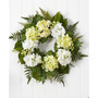 24" Light Green & White Hydrangea Berry Wreath