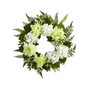 24" Light Green & White Hydrangea Berry Wreath