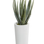 Contemporary Aloe Vera Artificial Plant, 33.5"