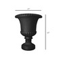 Urn Planter Black 27in H