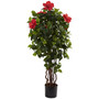 4' Artificial Hibiscus Tree