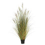 60" PVC Artificial Potted Green and Brown Grass and Plastic Grass