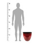 Gardeners Select Egg Shaped Planter Flower Box 18in Red