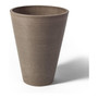 Valencia Round Tapered Pot Planter Spun Taupe 10 x 13 Inch